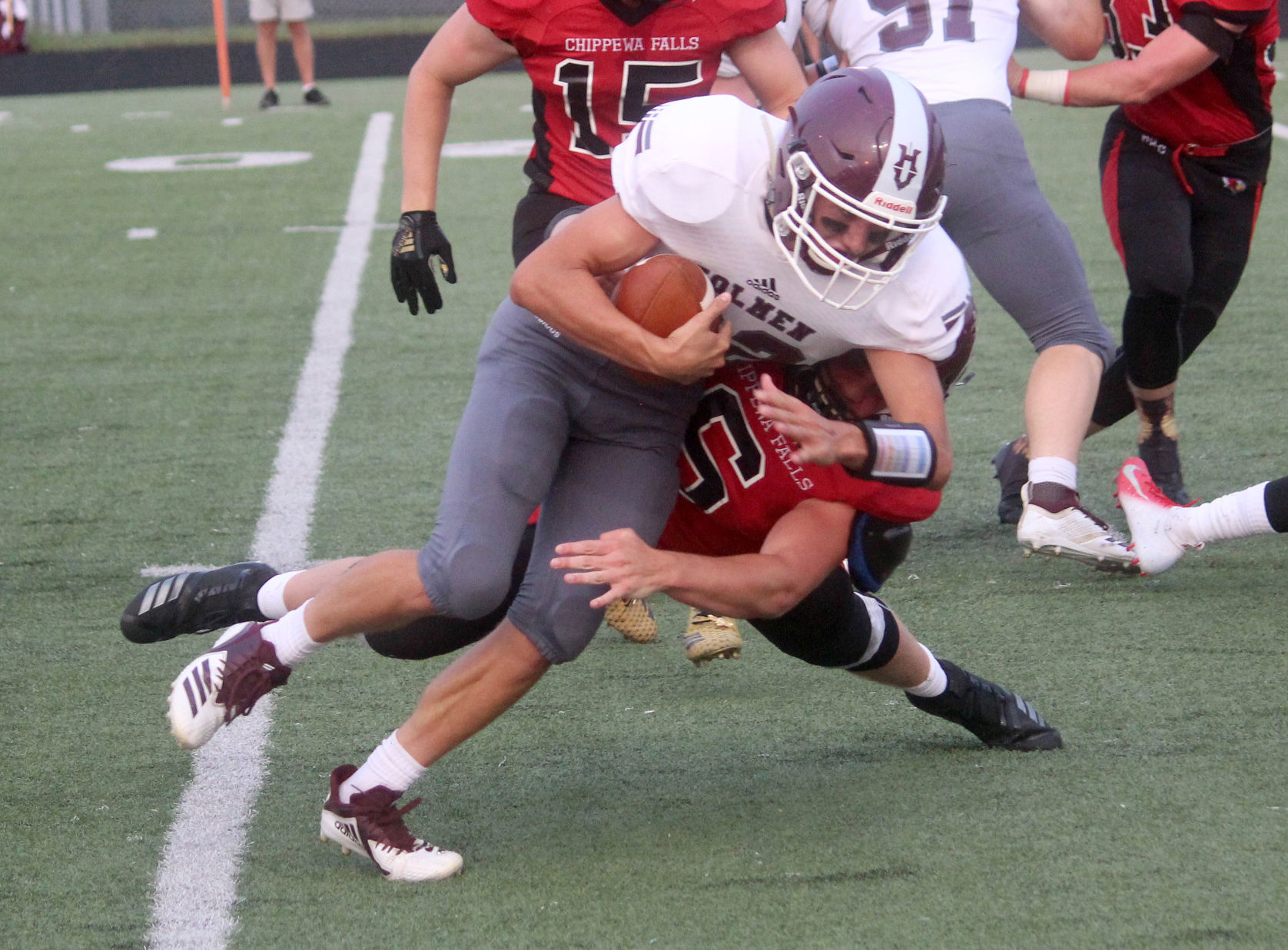 Holmen at Chi-Hi football 8-17-18